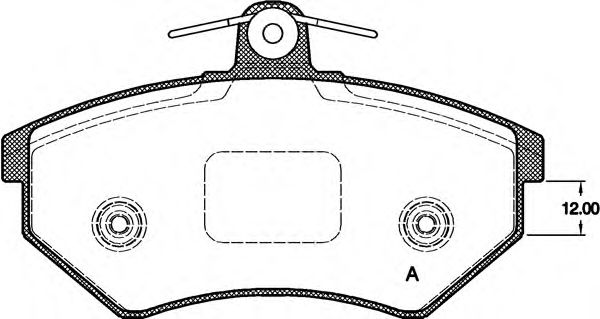 OPEN PARTS BPA0134.40 Тормозные колодки для VOLKSWAGEN (Фольксваген) OPEN PARTS BPA0134.40 Тормозные колодки для VOLKSWAGEN (Фольксваген)
