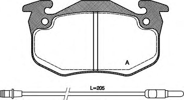 OPEN PARTS BPA0144.32 Тормозные колодки для RENAULT SUPER 5 (Рено Супэр 5) OPEN PARTS BPA0144.32 Тормозные колодки для RENAULT SUPER 5 (Рено Супэр 5)