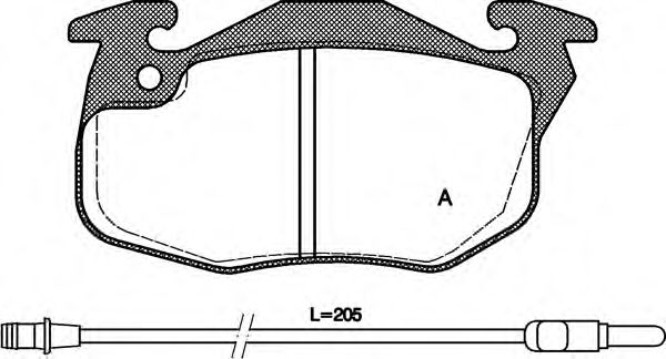 OPEN PARTS BPA0192.12 Тормозные колодки для PEUGEOT 309 II (Пежо 309 2) OPEN PARTS BPA0192.12 Тормозные колодки для PEUGEOT 309 II (Пежо 309 2)