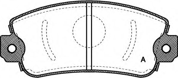 OPEN PARTS BPA0372.00 Тормозные колодки для FIAT STRADA II (Фиат Страда 2) OPEN PARTS BPA0372.00 Тормозные колодки для FIAT STRADA II (Фиат Страда 2)