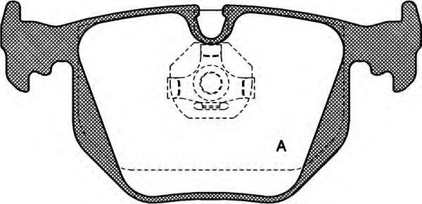 OPEN PARTS BPA0381.00 Тормозные колодки для BMW (Бмв) OPEN PARTS BPA0381.00 Тормозные колодки для BMW (Бмв)