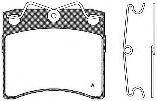 OPEN PARTS BPA0385.00 Тормозные колодки для VOLKSWAGEN (Фольксваген) OPEN PARTS BPA0385.00 Тормозные колодки для VOLKSWAGEN (Фольксваген)