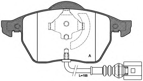 OPEN PARTS BPA0390.41 Тормозные колодки для VOLKSWAGEN (Фольксваген) OPEN PARTS BPA0390.41 Тормозные колодки для VOLKSWAGEN (Фольксваген)
