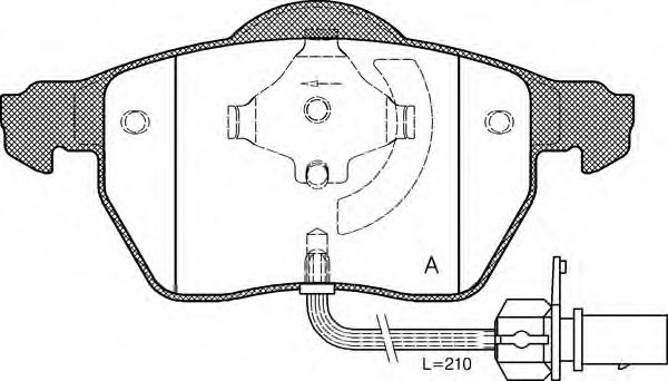 OPEN PARTS BPA0390.52 Тормозные колодки для VOLKSWAGEN (Фольксваген) OPEN PARTS BPA0390.52 Тормозные колодки для VOLKSWAGEN (Фольксваген)