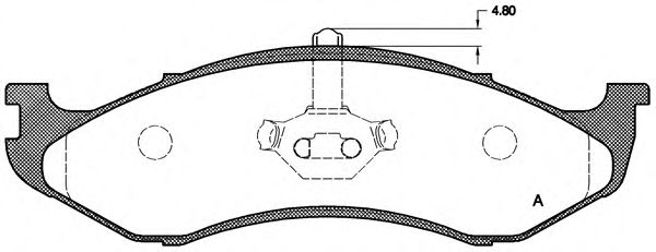 OPEN PARTS BPA0467.00 Тормозные колодки для JEEP CHEROKEE (Джип Чироки) OPEN PARTS BPA0467.00 Тормозные колодки для JEEP CHEROKEE (Джип Чироки)