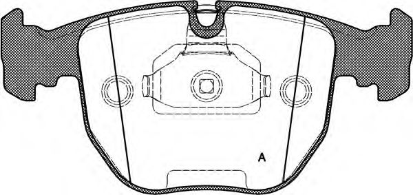 OPEN PARTS BPA0596.10 Тормозные колодки для BMW (Бмв) OPEN PARTS BPA0596.10 Тормозные колодки для BMW (Бмв)