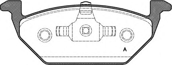 OPEN PARTS BPA0633.20 Тормозные колодки для VOLKSWAGEN (Фольксваген) OPEN PARTS BPA0633.20 Тормозные колодки для VOLKSWAGEN (Фольксваген)