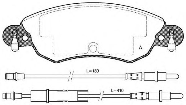 OPEN PARTS BPA0829.04 Тормозные колодки для CITROËN C5 II (CитроËн С5 2) OPEN PARTS BPA0829.04 Тормозные колодки для CITROËN C5 II (CитроËн С5 2)