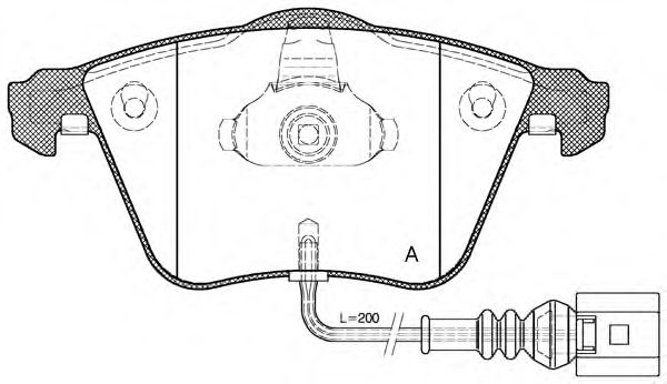 OPEN PARTS BPA0964.41 Тормозные колодки для AUDI TT (Ауди Тт) OPEN PARTS BPA0964.41 Тормозные колодки для AUDI TT (Ауди Тт)