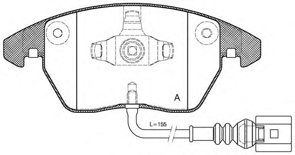 OPEN PARTS BPA1030.01 Тормозные колодки для AUDI TT (Ауди Тт) OPEN PARTS BPA1030.01 Тормозные колодки для AUDI TT (Ауди Тт)