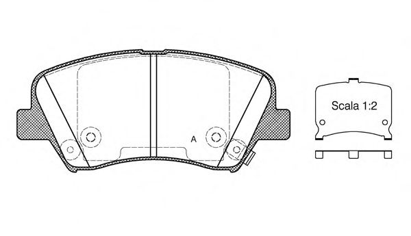 OPEN PARTS BPA1412.32 Тормозные колодки для HYUNDAI (Хендай) OPEN PARTS BPA1412.32 Тормозные колодки для HYUNDAI (Хендай)