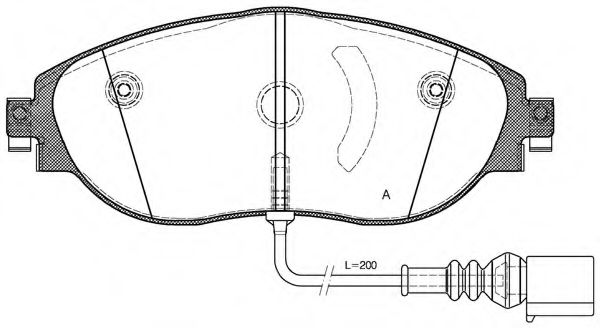 OPEN PARTS BPA1470.01 Тормозные колодки для VOLKSWAGEN (Фольксваген) OPEN PARTS BPA1470.01 Тормозные колодки для VOLKSWAGEN (Фольксваген)