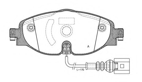 OPEN PARTS BPA1515.01 Тормозные колодки для VOLKSWAGEN (Фольксваген) OPEN PARTS BPA1515.01 Тормозные колодки для VOLKSWAGEN (Фольксваген)