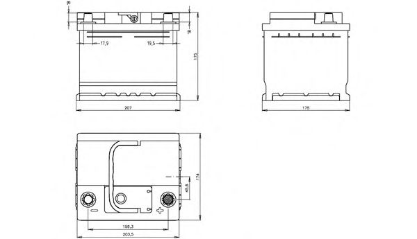 OPEN PARTS BT045L1B.00 Стартерная аккумуляторная батарея для HYUNDAI I30 (Хендай И30) OPEN PARTS BT045L1B.00 Стартерная аккумуляторная батарея для HYUNDAI I30 (Хендай И30)