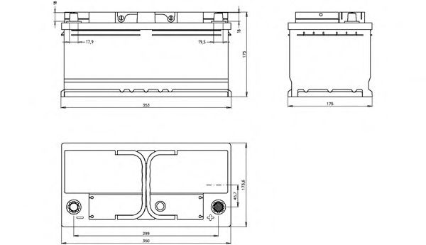 OPEN PARTS BT100L5B.30 Стартерная аккумуляторная батарея для CHRYSLER GRAND VOYAGER IV (Крайслер Гранд вояджер 4) OPEN PARTS BT100L5B.30 Стартерная аккумуляторная батарея для CHRYSLER GRAND VOYAGER IV (Крайслер Гранд вояджер 4)