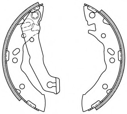OPEN PARTS BSA2055.00 Тормозные колодоки для HYUNDAI EXCEL (Хендай Эxcэл) OPEN PARTS BSA2055.00 Тормозные колодоки для HYUNDAI EXCEL (Хендай Эxcэл)