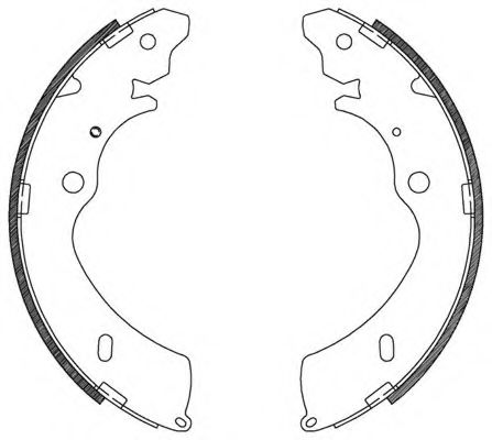 OPEN PARTS BSA2124.00 Тормозные колодоки для ISUZU D-MAX (Исузу Д-маx) OPEN PARTS BSA2124.00 Тормозные колодоки для ISUZU D-MAX (Исузу Д-маx)