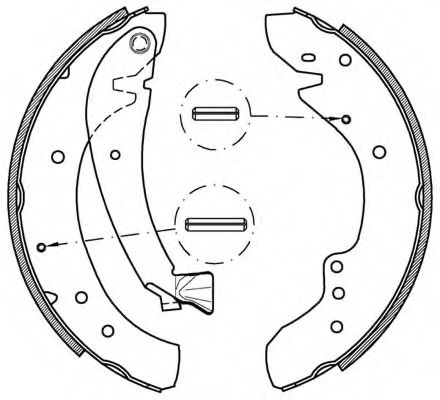 OPEN PARTS BSA2200.00 Тормозные колодоки для FIAT (Фиат) OPEN PARTS BSA2200.00 Тормозные колодоки для FIAT (Фиат)