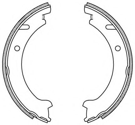 OPEN PARTS BSA2203.00 Тормозные колодоки для VOLVO C70 I (Вольво C70 и) OPEN PARTS BSA2203.00 Тормозные колодоки для VOLVO C70 I (Вольво C70 и)