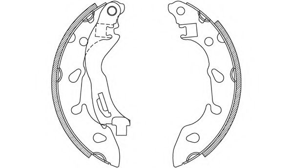 OPEN PARTS BSA2235.00 Тормозные колодоки для FIAT 500 (Фиат 500) OPEN PARTS BSA2235.00 Тормозные колодоки для FIAT 500 (Фиат 500)