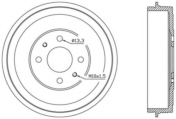 OPEN PARTS BAD9002.10 Тормозной барабан для FIAT TEMPRA (Фиат Тэмпра) OPEN PARTS BAD9002.10 Тормозной барабан для FIAT TEMPRA (Фиат Тэмпра)