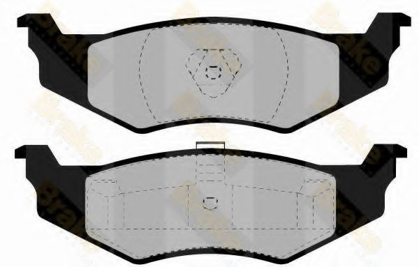 Brake ENGINEERING PA1138 Тормозные колодки для DODGE CARAVAN (Додж Караван) Brake ENGINEERING PA1138 Тормозные колодки для DODGE CARAVAN (Додж Караван)