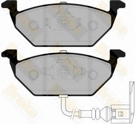 Brake ENGINEERING PA1289 Тормозные колодки для VOLKSWAGEN BORA / JETTA V (1K5), GOLF V Variant (1K5), JETTA V (1K5), VENTO V (1K5) 1.4 TSI Brake ENGINEERING PA1289 Тормозные колодки для VOLKSWAGEN BORA / JETTA V (1K5), GOLF V Variant (1K5), JETTA V (1K5), VENTO V (1K5) 1.4 TSI