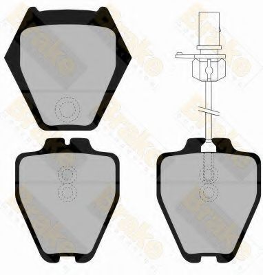 Brake ENGINEERING PA1329 Тормозные колодки для VOLKSWAGEN (Фольксваген) Brake ENGINEERING PA1329 Тормозные колодки для VOLKSWAGEN (Фольксваген)