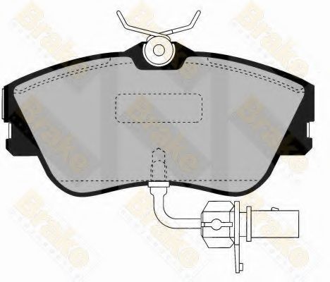 Brake ENGINEERING PA1455 Тормозные колодки для VOLKSWAGEN (Фольксваген) Brake ENGINEERING PA1455 Тормозные колодки для VOLKSWAGEN (Фольксваген)