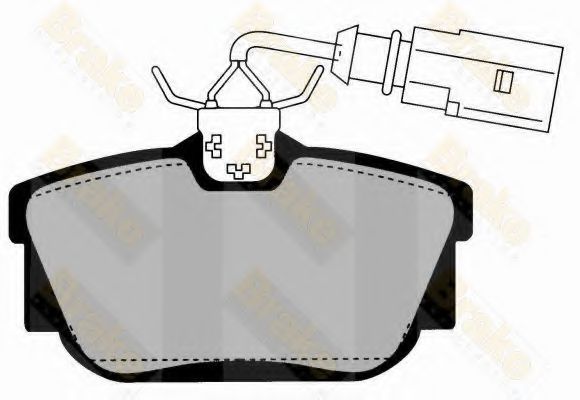 Brake ENGINEERING PA1457 Тормозные колодки для VOLKSWAGEN (Фольксваген) Brake ENGINEERING PA1457 Тормозные колодки для VOLKSWAGEN (Фольксваген)