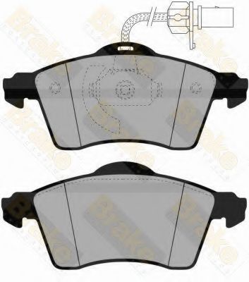 Brake ENGINEERING PA1464 Тормозные колодки для VOLKSWAGEN (Фольксваген) Brake ENGINEERING PA1464 Тормозные колодки для VOLKSWAGEN (Фольксваген)