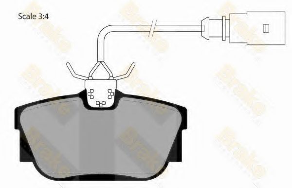 Brake ENGINEERING PA1470 Тормозные колодки для VOLKSWAGEN (Фольксваген) Brake ENGINEERING PA1470 Тормозные колодки для VOLKSWAGEN (Фольксваген)
