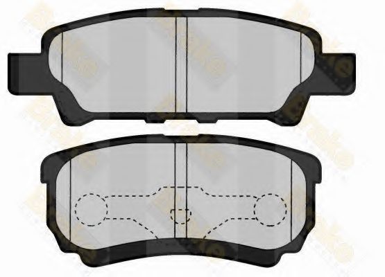 Brake ENGINEERING PA1576 Тормозные колодки для MITSUBISHI LANCER FORTIS (Митсубиши/митсубиси Лансер фортис) Brake ENGINEERING PA1576 Тормозные колодки для MITSUBISHI LANCER FORTIS (Митсубиши/митсубиси Лансер фортис)