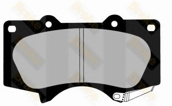 Brake ENGINEERING PA1616 Тормозные колодки для TOYOTA (FAW) PRADO (Тойота/тоета (фав) Прадо) Brake ENGINEERING PA1616 Тормозные колодки для TOYOTA (FAW) PRADO (Тойота/тоета (фав) Прадо)