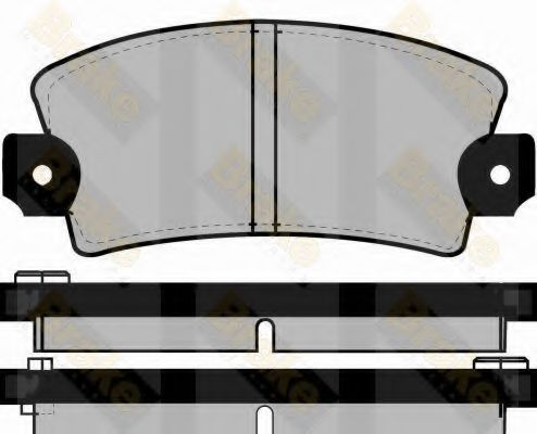 Brake ENGINEERING PA228 Тормозные колодки для DACIA 1410 (Дача 1410) Brake ENGINEERING PA228 Тормозные колодки для DACIA 1410 (Дача 1410)