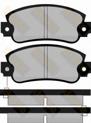 Brake ENGINEERING PA355 Тормозные колодки для FIAT STRADA II (Фиат Страда 2) Brake ENGINEERING PA355 Тормозные колодки для FIAT STRADA II (Фиат Страда 2)