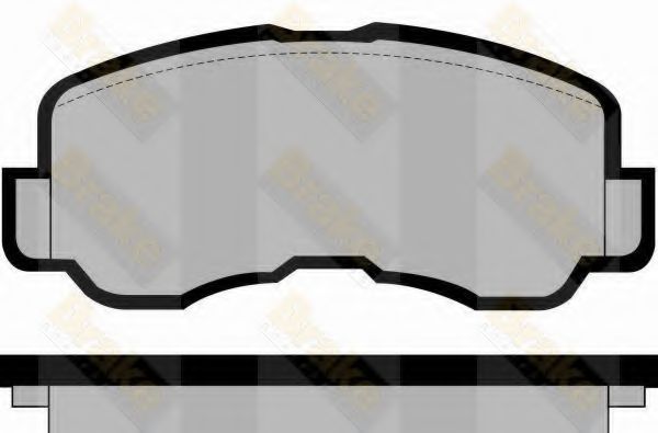 Brake ENGINEERING PA398 Тормозные колодки для MITSUBISHI MONTERO (Митсубиши/митсубиси Монтэро) Brake ENGINEERING PA398 Тормозные колодки для MITSUBISHI MONTERO (Митсубиши/митсубиси Монтэро)