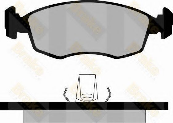 Brake ENGINEERING PA513 Тормозные колодки для FORD (Форд) Brake ENGINEERING PA513 Тормозные колодки для FORD (Форд)