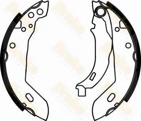 Brake ENGINEERING SH1158 Тормозные колодоки для PEUGEOT 205 I (Пежо 205 и) Brake ENGINEERING SH1158 Тормозные колодоки для PEUGEOT 205 I (Пежо 205 и)