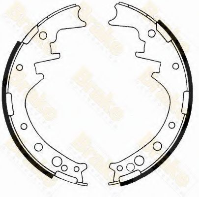 Brake ENGINEERING SH1171 Тормозные колодоки для TOYOTA HIACE II (Тойота/тоета Хиаcэ 2) Brake ENGINEERING SH1171 Тормозные колодоки для TOYOTA HIACE II (Тойота/тоета Хиаcэ 2)
