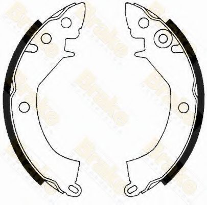 Brake ENGINEERING SH1178 Тормозные колодоки для MITSUBISHI COLT I (Митсубиши/митсубиси Cолт и) Brake ENGINEERING SH1178 Тормозные колодоки для MITSUBISHI COLT I (Митсубиши/митсубиси Cолт и)