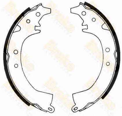 Brake ENGINEERING SH1186 Тормозные колодоки для TOYOTA CORONA (Тойота/тоета Cорона) Brake ENGINEERING SH1186 Тормозные колодоки для TOYOTA CORONA (Тойота/тоета Cорона)