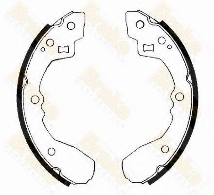 Brake ENGINEERING SH1205 Тормозные колодоки для MAZDA 626 II (Мазда 626 2) Brake ENGINEERING SH1205 Тормозные колодоки для MAZDA 626 II (Мазда 626 2)