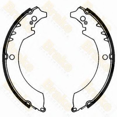 Brake ENGINEERING SH1251 Тормозные колодоки для DAIHATSU WILDCAT/ROCKY (Дайхатсу Вилдcат/роcкъ) Brake ENGINEERING SH1251 Тормозные колодоки для DAIHATSU WILDCAT/ROCKY (Дайхатсу Вилдcат/роcкъ)