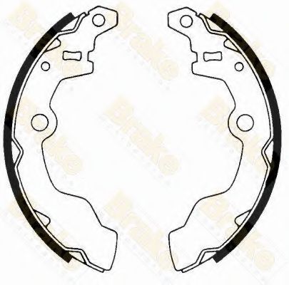 Brake ENGINEERING SH1605 Тормозные колодоки для SUBARU (Субару) Brake ENGINEERING SH1605 Тормозные колодоки для SUBARU (Субару)