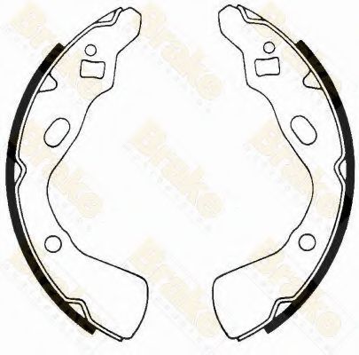 Brake ENGINEERING SH1619 Тормозные колодоки для MAZDA (Мазда) Brake ENGINEERING SH1619 Тормозные колодоки для MAZDA (Мазда)