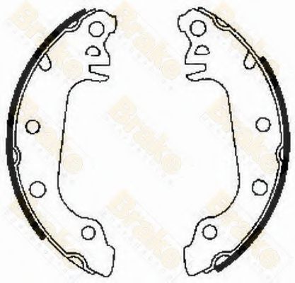 Brake ENGINEERING SH2139 Тормозные колодоки для FORD FIESTA (Форд Фиэста) Brake ENGINEERING SH2139 Тормозные колодоки для FORD FIESTA (Форд Фиэста)