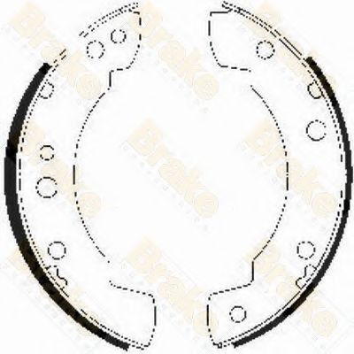 Brake ENGINEERING SH2140 Тормозные колодоки для FORD (Форд) Brake ENGINEERING SH2140 Тормозные колодоки для FORD (Форд)