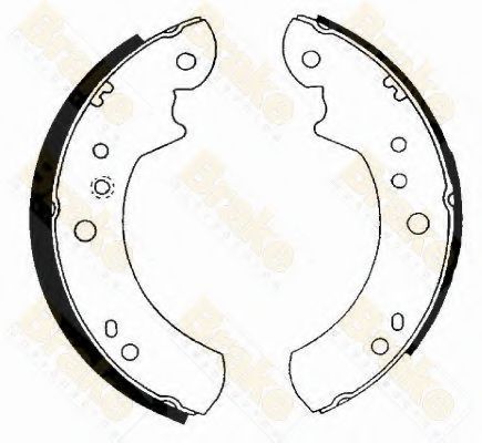 Brake ENGINEERING SH2222 Тормозные колодоки для FORD (Форд) Brake ENGINEERING SH2222 Тормозные колодоки для FORD (Форд)
