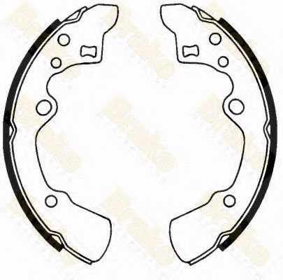 Brake ENGINEERING SH2320 Тормозные колодоки для MAZDA 626 III (Мазда 626 3) Brake ENGINEERING SH2320 Тормозные колодоки для MAZDA 626 III (Мазда 626 3)